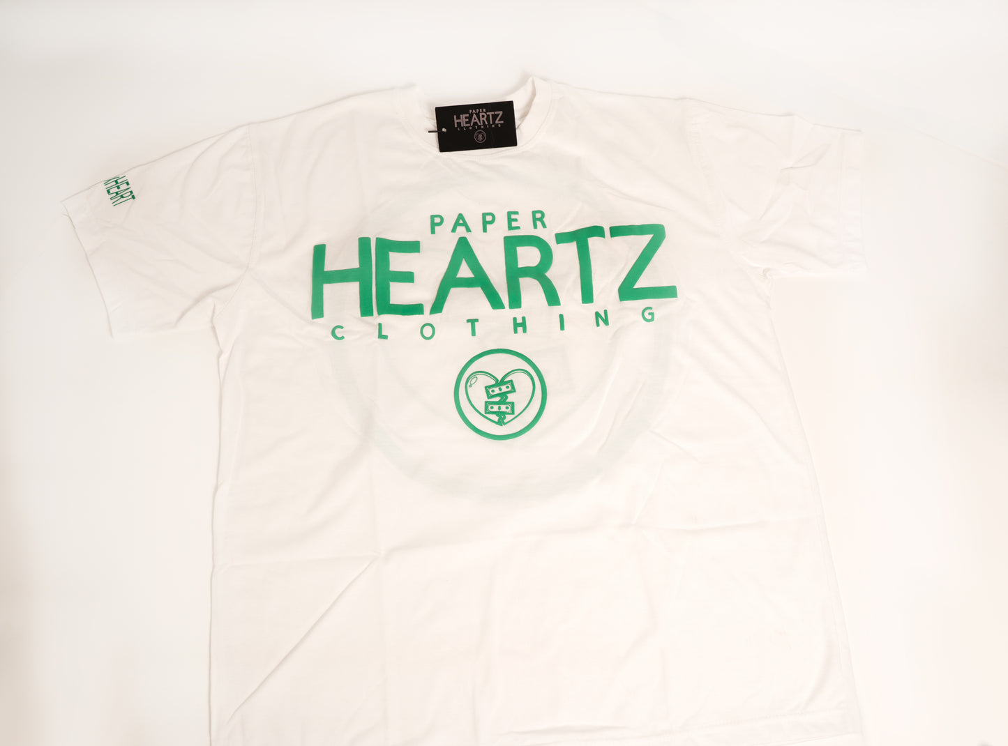 Paper Heartz Tee - Green