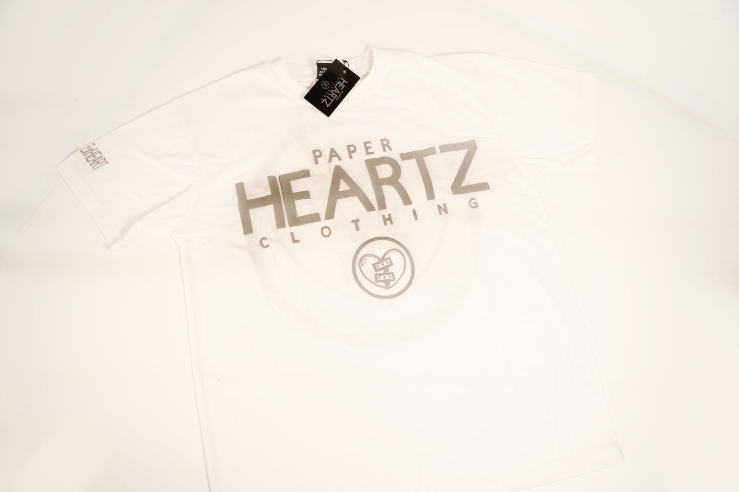 Paper Heartz Tee - Gray