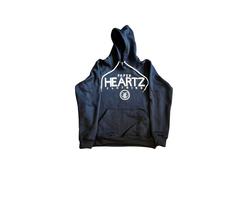 Paper Heartz Hoodie - Black