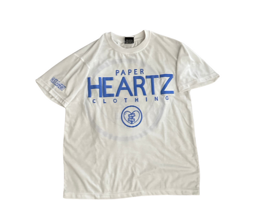 Paper Heartz Tee - Blue