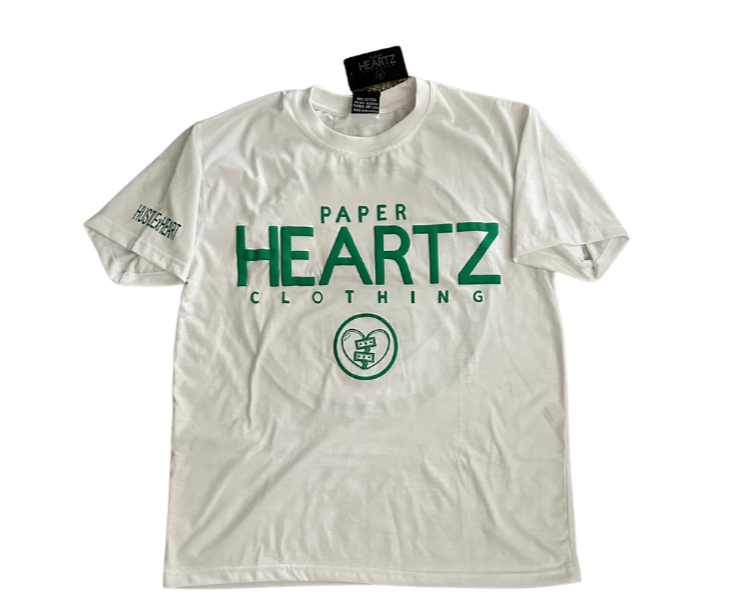 Paper Heartz Tee - Green