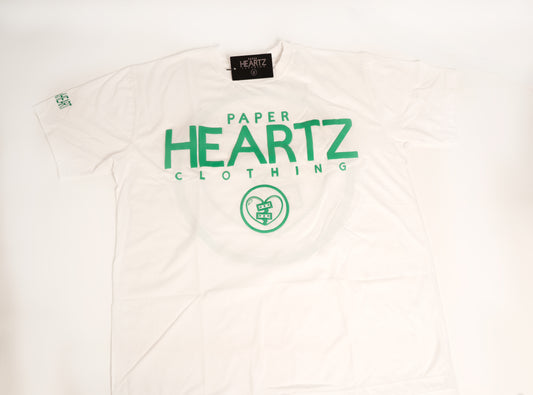 Paper Heartz Tee - Green