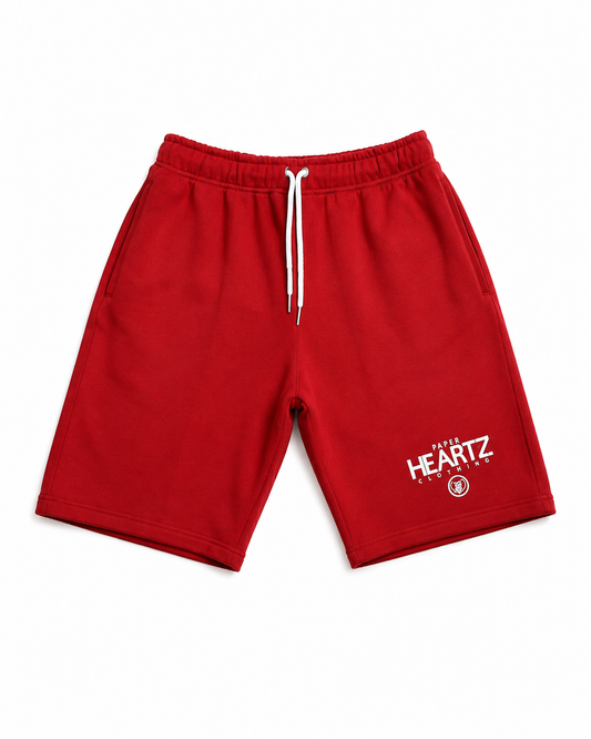 PH Fleece Shorts- Red