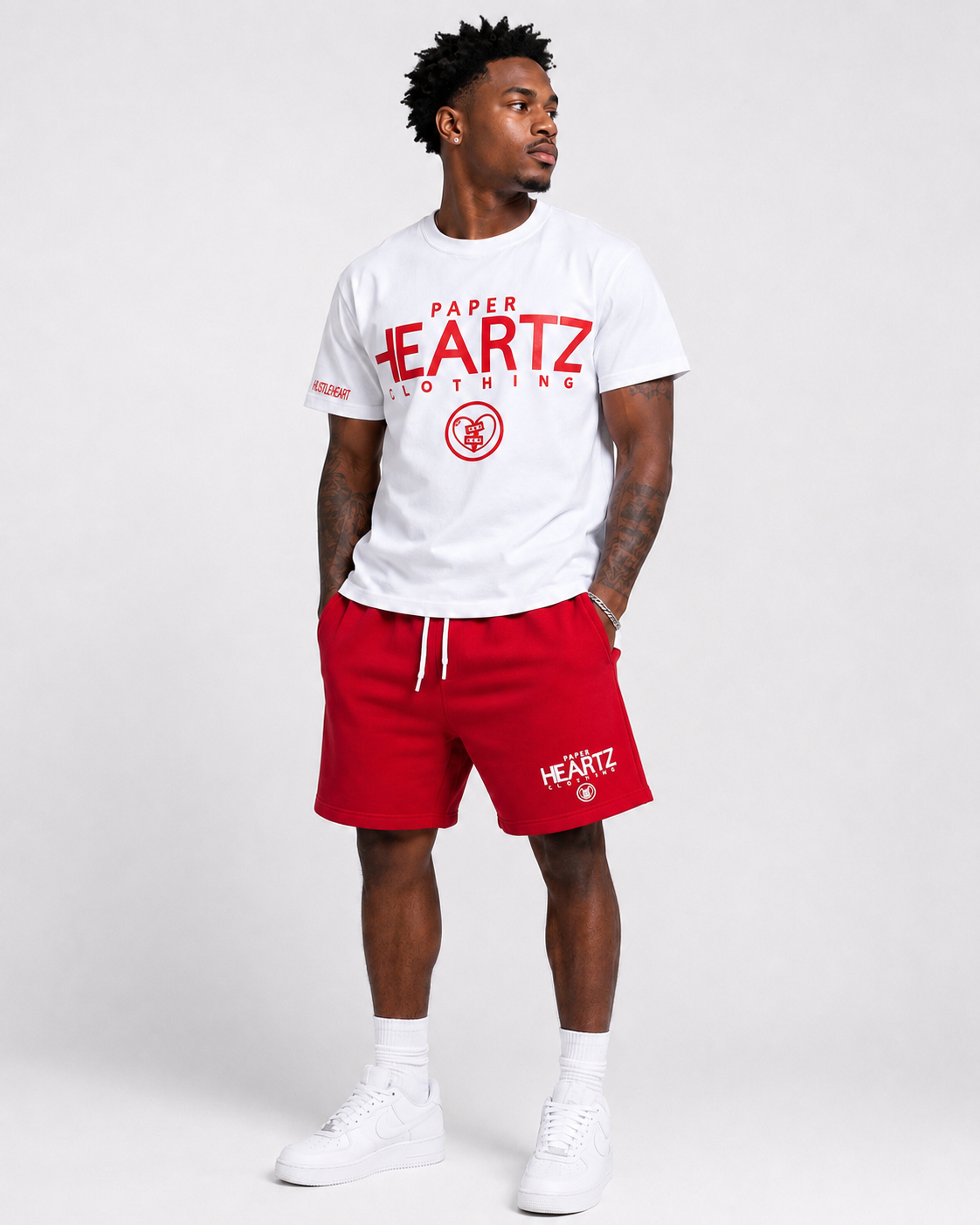 PH Fleece Shorts- Red