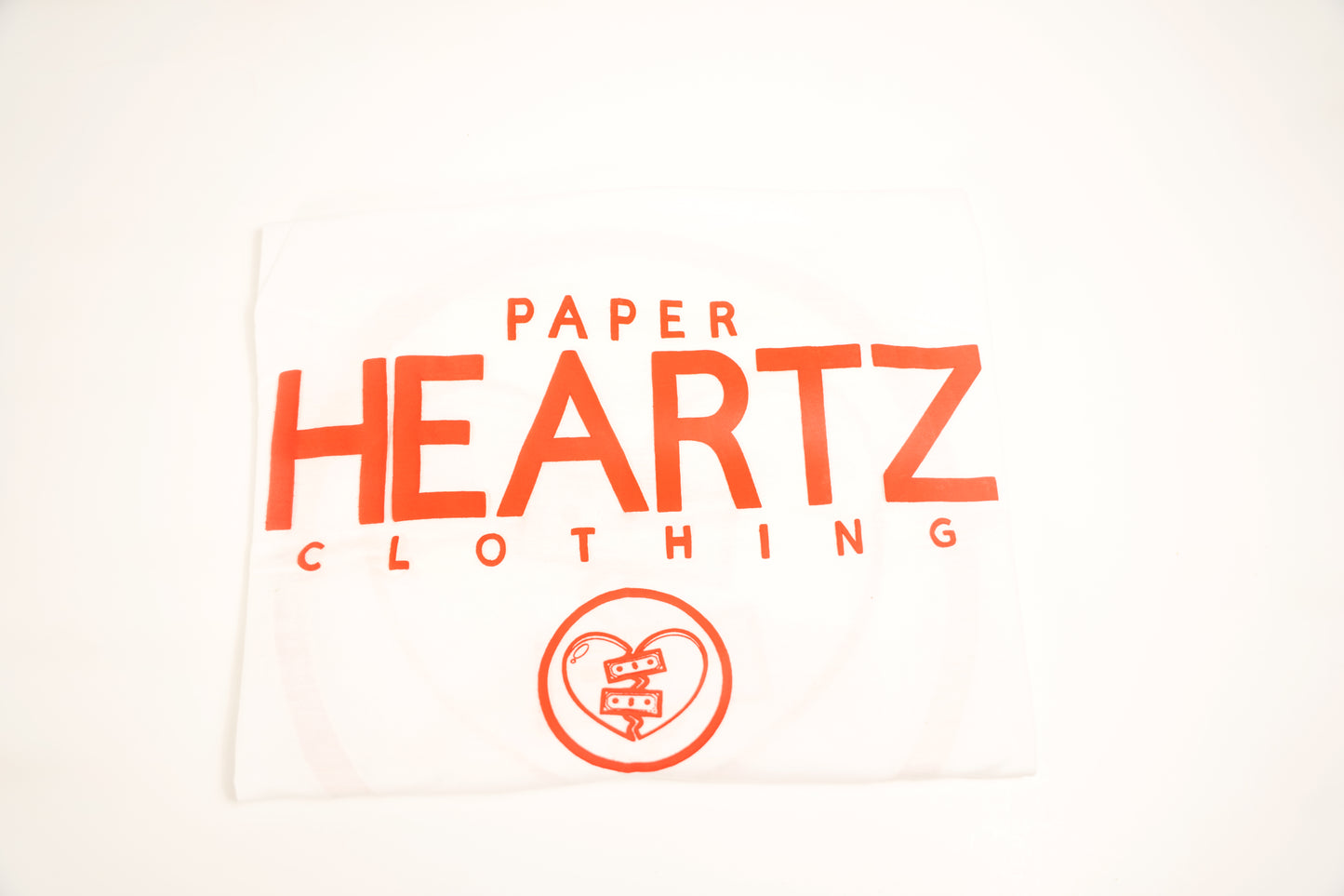 Paper Heartz Tee- Red