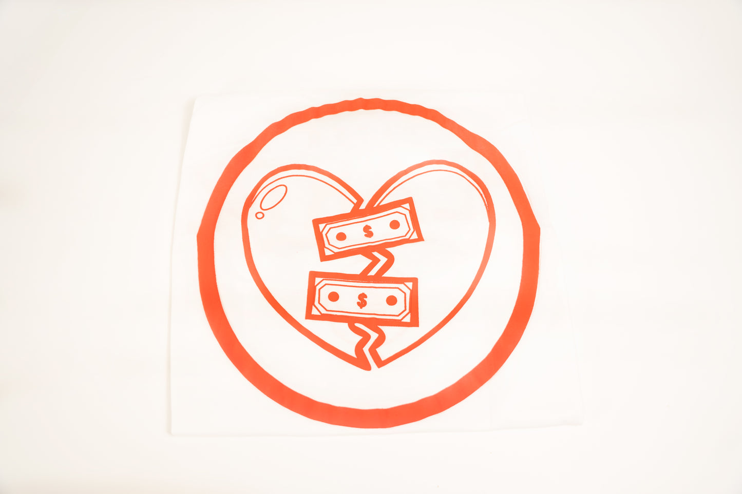 Paper Heartz Tee- Red