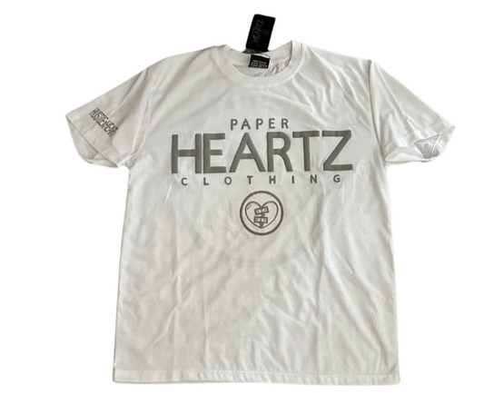 Paper Heartz Tee - Gray