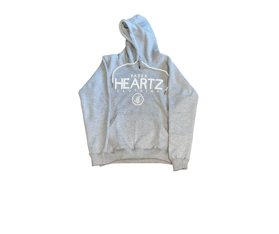 Paper Heartz Hoodie - Gray