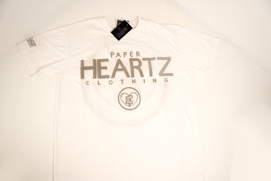 Paper Heartz Tee - Gray